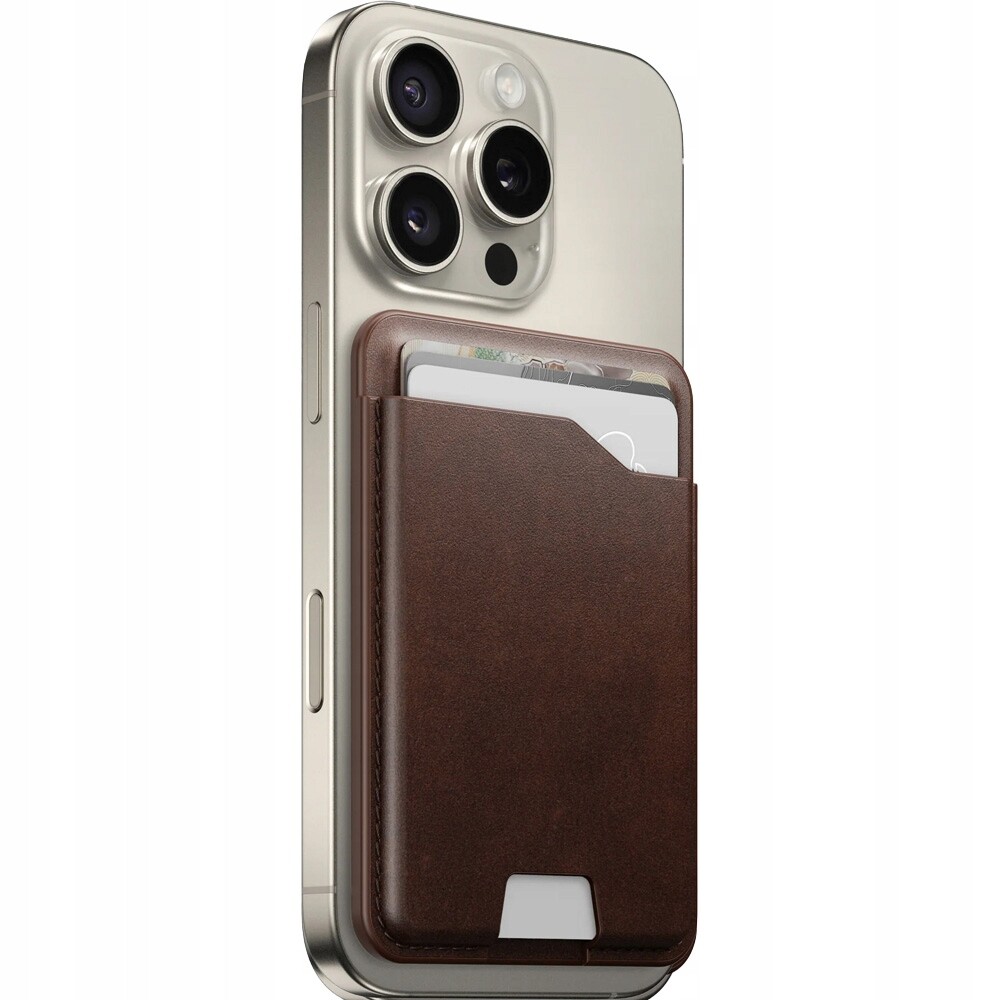 Kožená peněženka na karty Nomad pro MagSafe, lokátor, Gps, Find My, malá