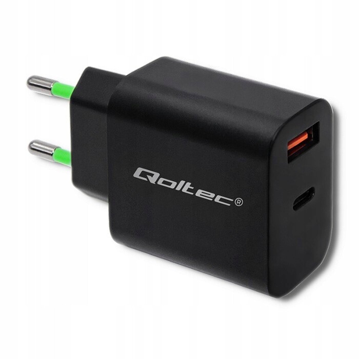 Síťová nabíječka 18W 5-12V 1.5-3A Usb typ C Pd Usb Qc 3.0