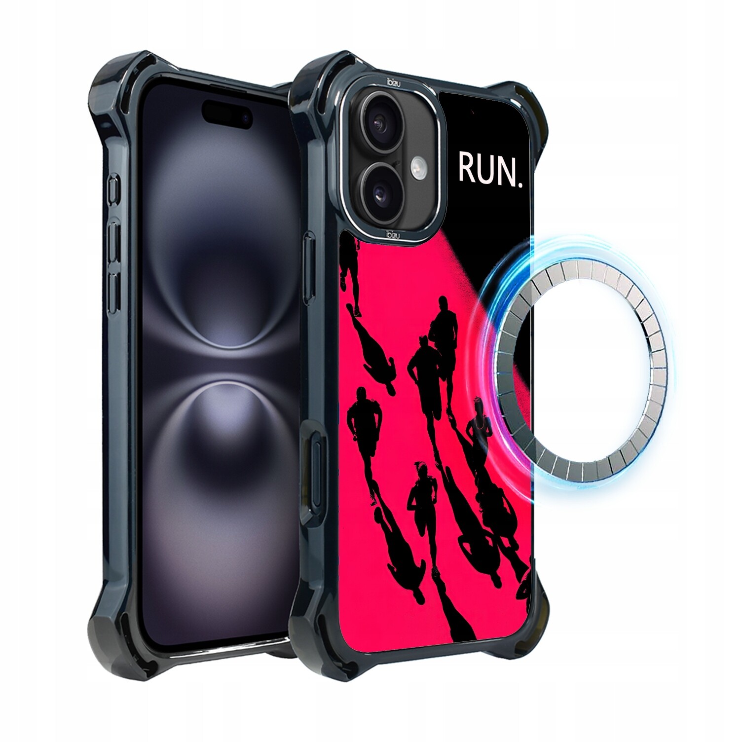 Pouzdro pro iPhone 16 Plus Ibizu DropGuard Ultra s MagSafe, noční maraton