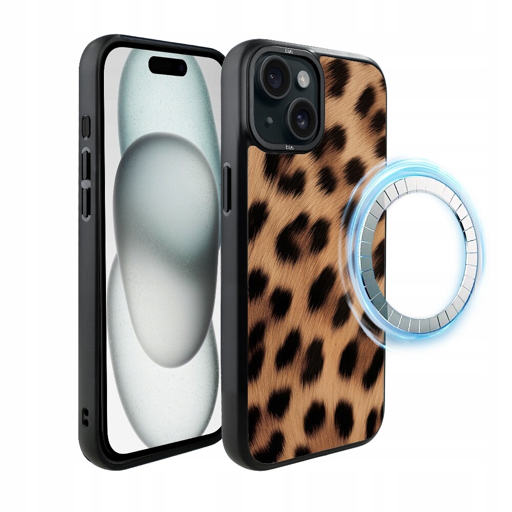 Matný Pouzdro Ibizu DropGuard pro iPhone 15 Plus s MagSafe, Pantera