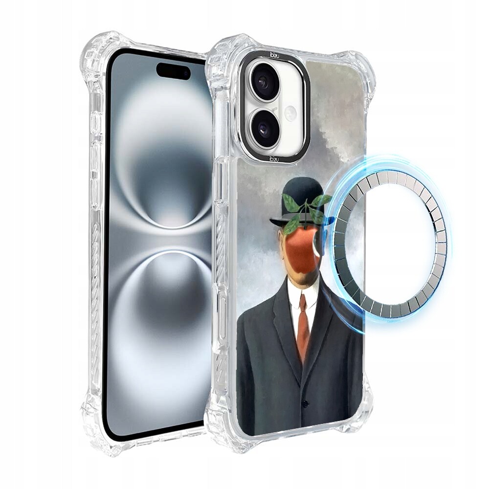 Pouzdro iPhone 16 Plus Ibizu DropGuard Ultra s MagSafe, syn člověka