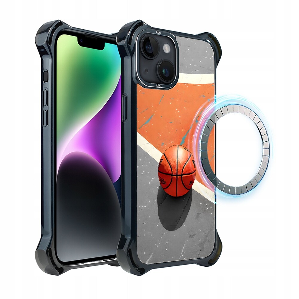 Pouzdro Ibizu DropGuard Ultra iPhone 14 s MagSafe, Basketbal