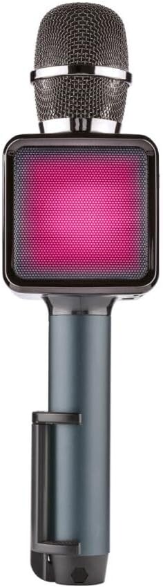 Bluetooth karaoke mikrofon Silvercrest s reproduktorem a světelnými efekty