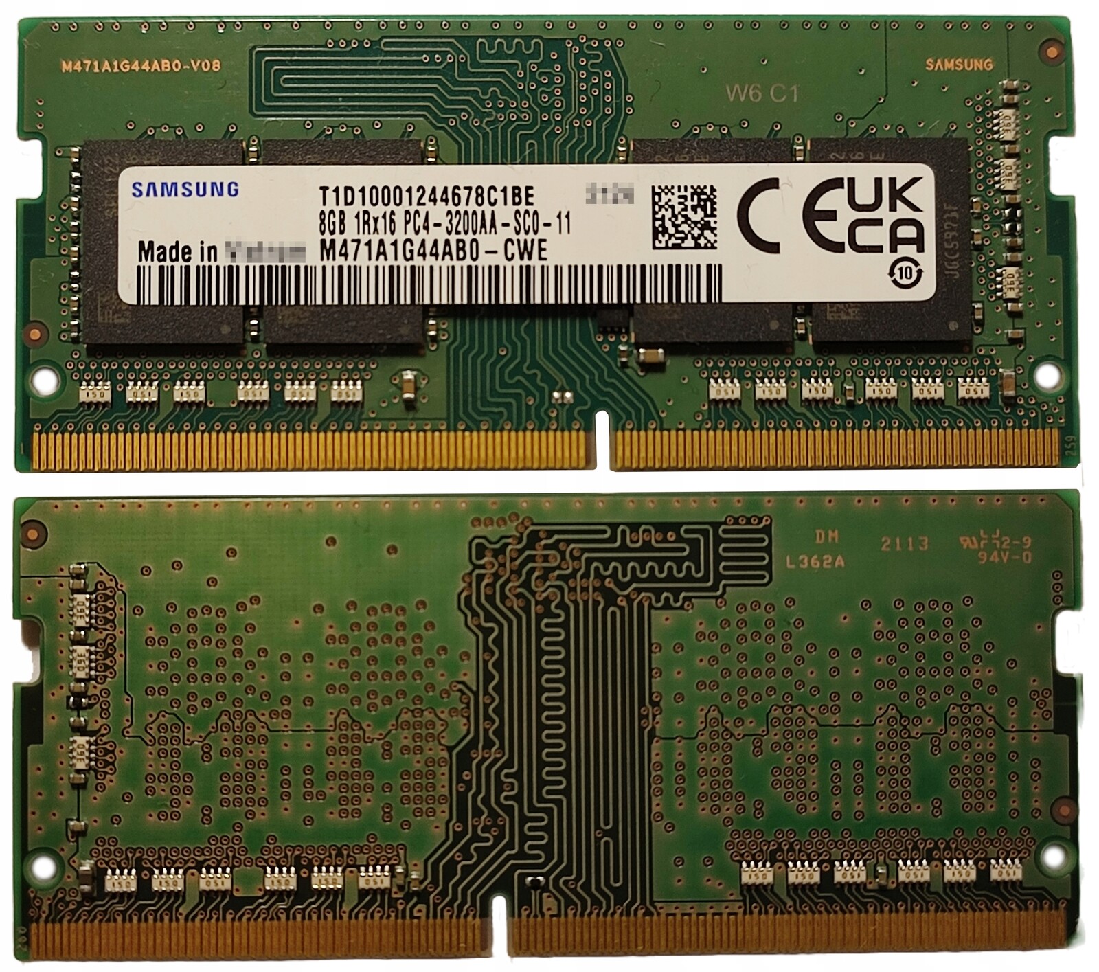 (n) 8GB 1*8GB Samsung DDR4 3200MHz 1,2V M471A1G44AB0-CWE
