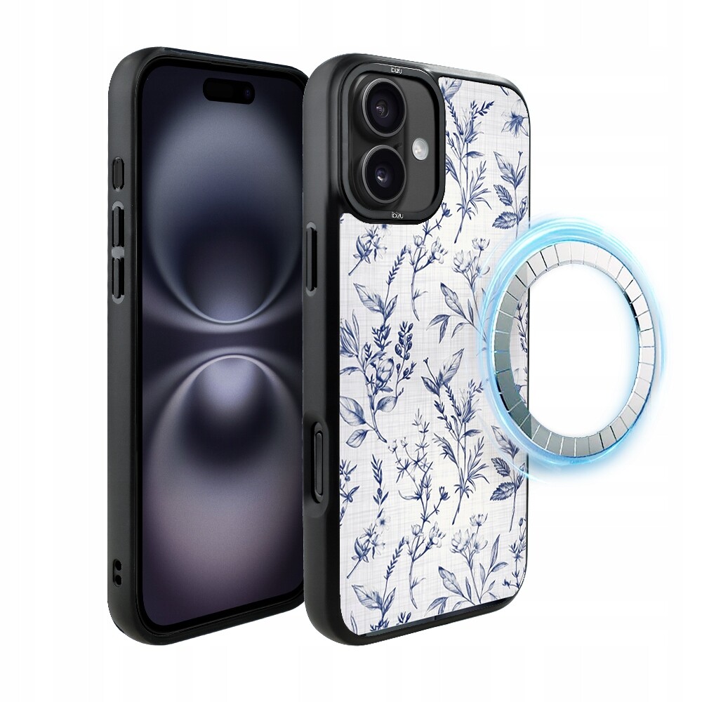 Pouzdro pro iPhone 16 Plus Ibizu DropGuard Matt s MagSafe, Azurové šeptání