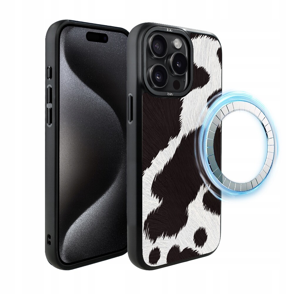 Pouzdro pro iPhone 15 Pro Ibizu DropGuard Matt s MagSafe, Polská kráva