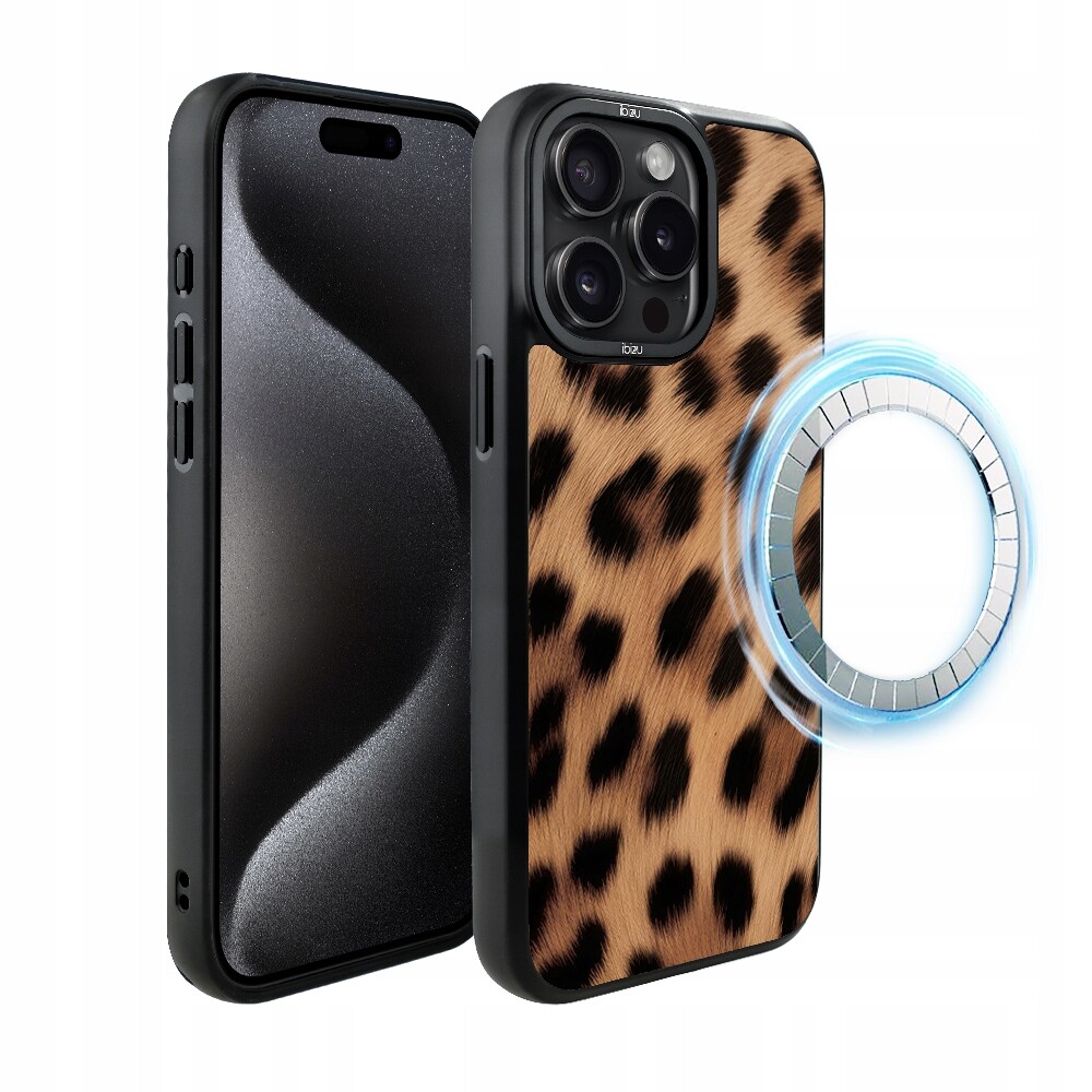 Pouzdro pro iPhone 15 Pro Max Ibizu DropGuard Matné s MagSafe, Pantera