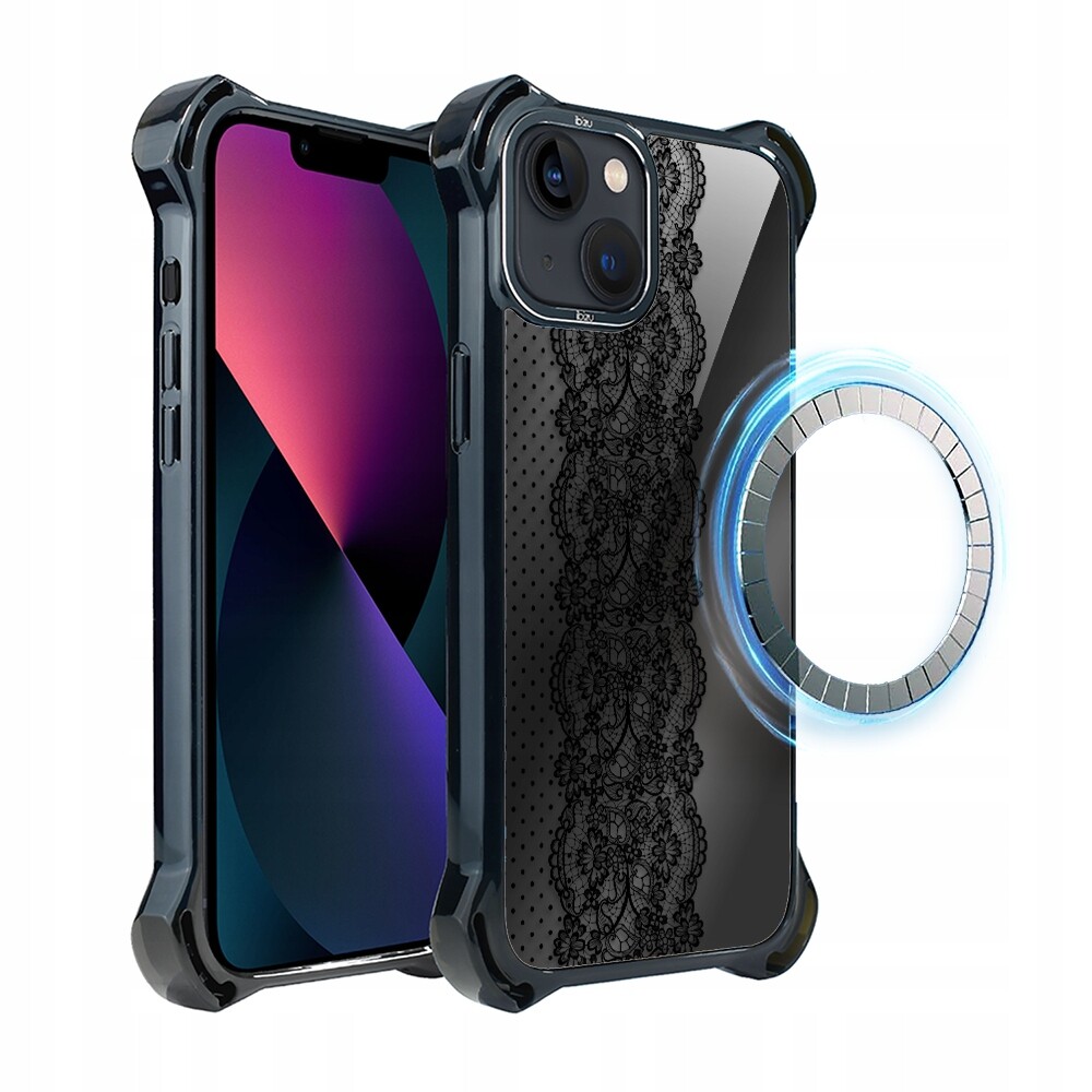 Pouzdro pro iPhone 13 Ibizu DropGuard Ultra s MagSafe, ozdobná krajka