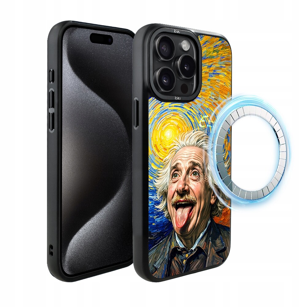 Matný Pouzdro DropGuard pro iPhone 15 Pro s MagSafe, Einstein