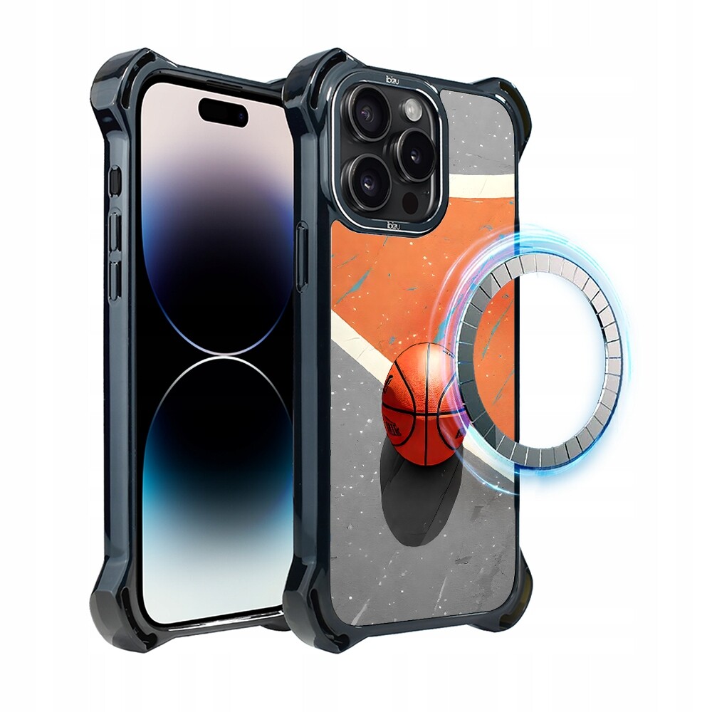 Pouzdro Ibizu DropGuard Ultra iPhone 14 Pro s MagSafe, Basketbal