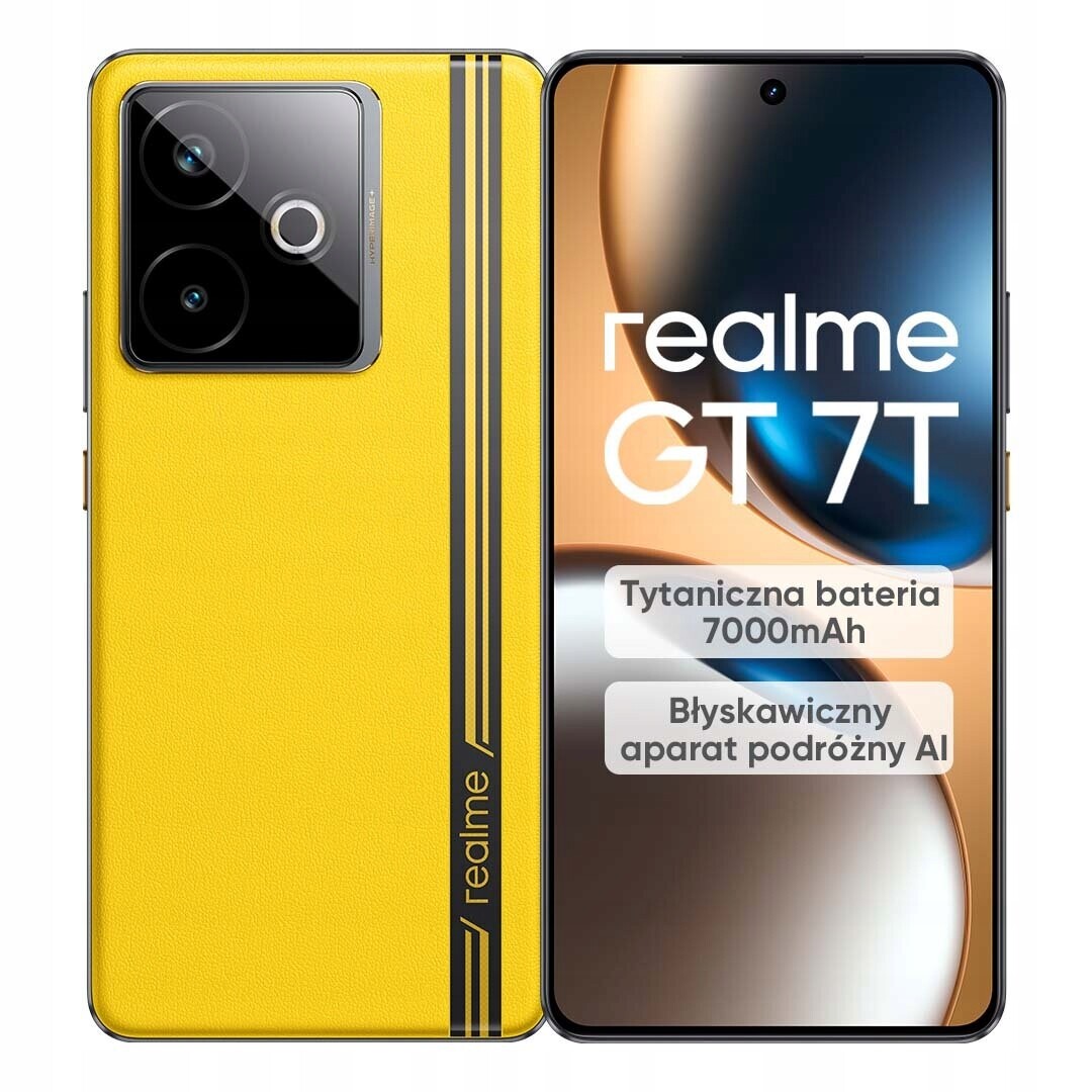 Smartphone realme Gt 7T 12/256GB 5G Oled Nfc Dual Sim Žlutý Racing Žlutý