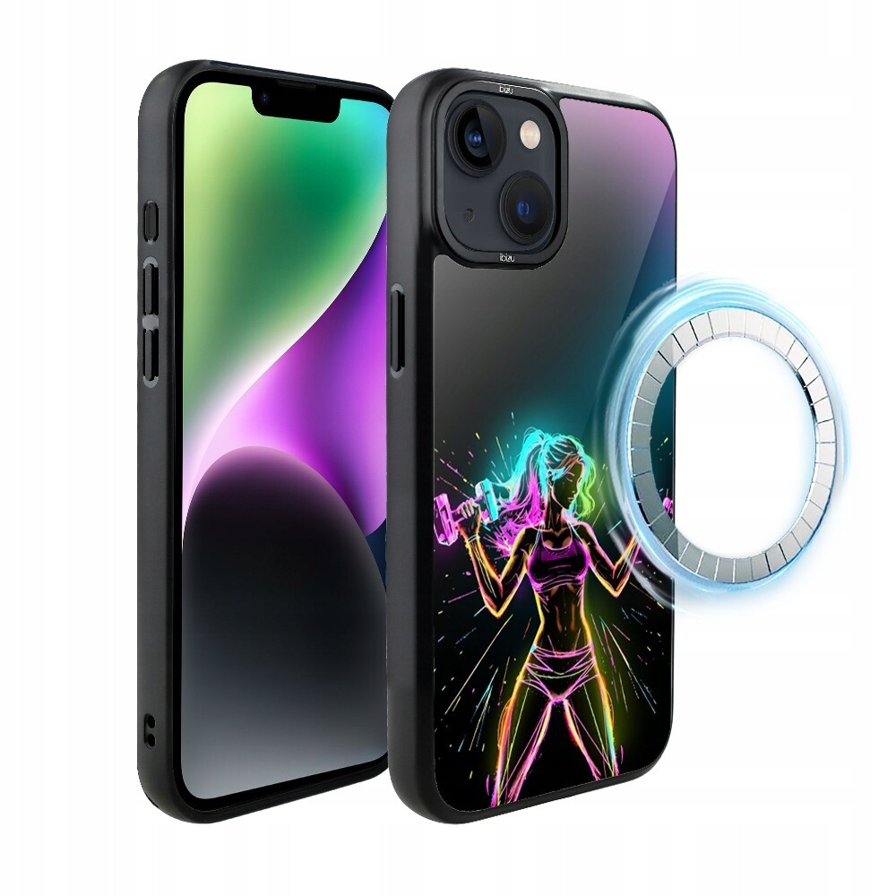 Pouzdro pro iPhone 14 Plus Ibizu DropGuard Matt s MagSafe, fitness vibrace