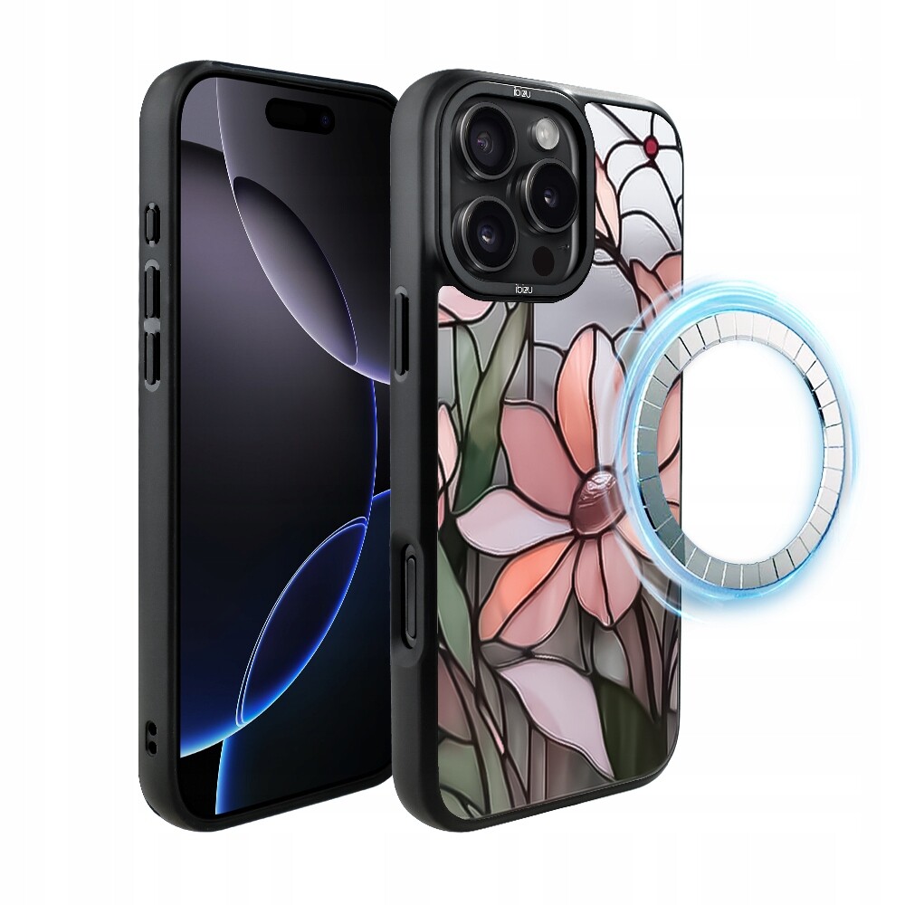 Pouzdro pro iPhone 16 Pro Ibizu DropGuard Matt s MagSafe, růžová magnolie