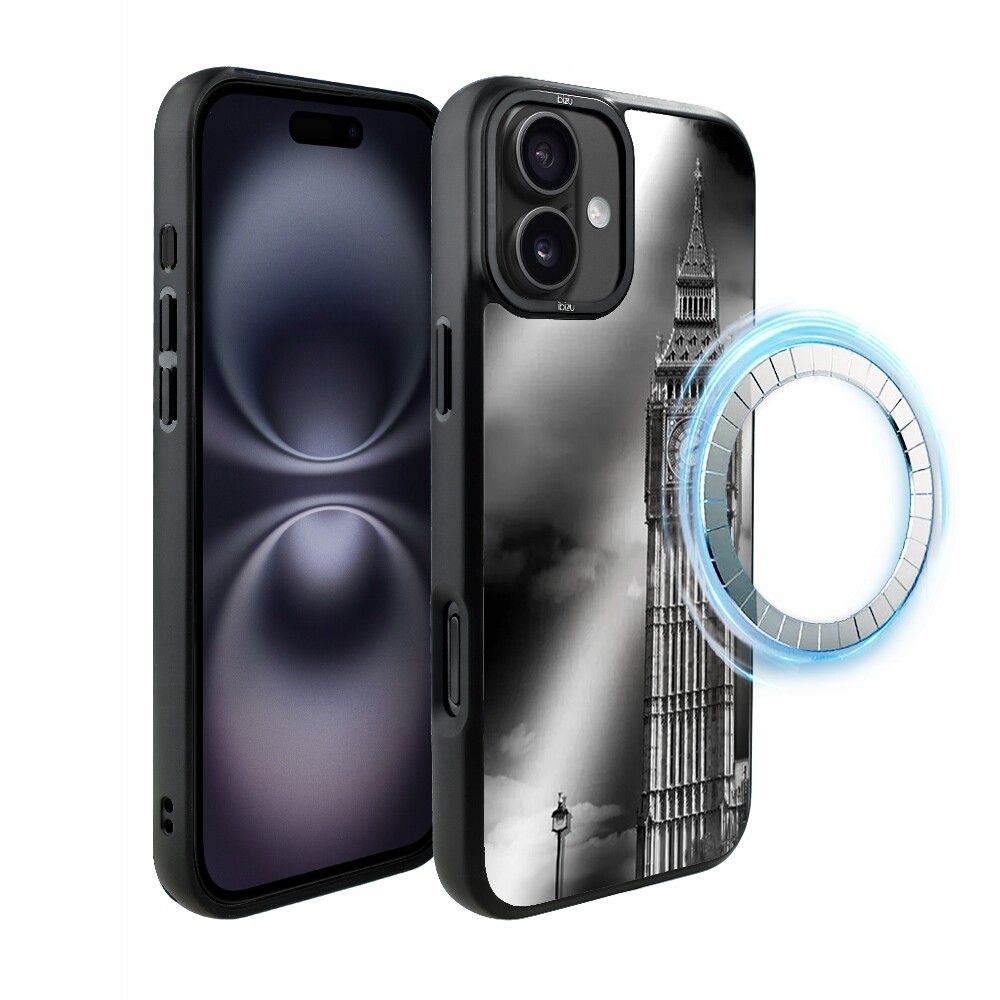 Matný Pouzdro Ibizu DropGuard pro iPhone 16 Plus s MagSafe, Big Ben