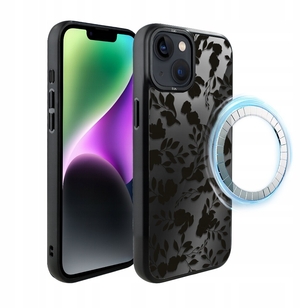 Pouzdro pro iPhone 14 Ibizu DropGuard Matt s MagSafe, stín listů