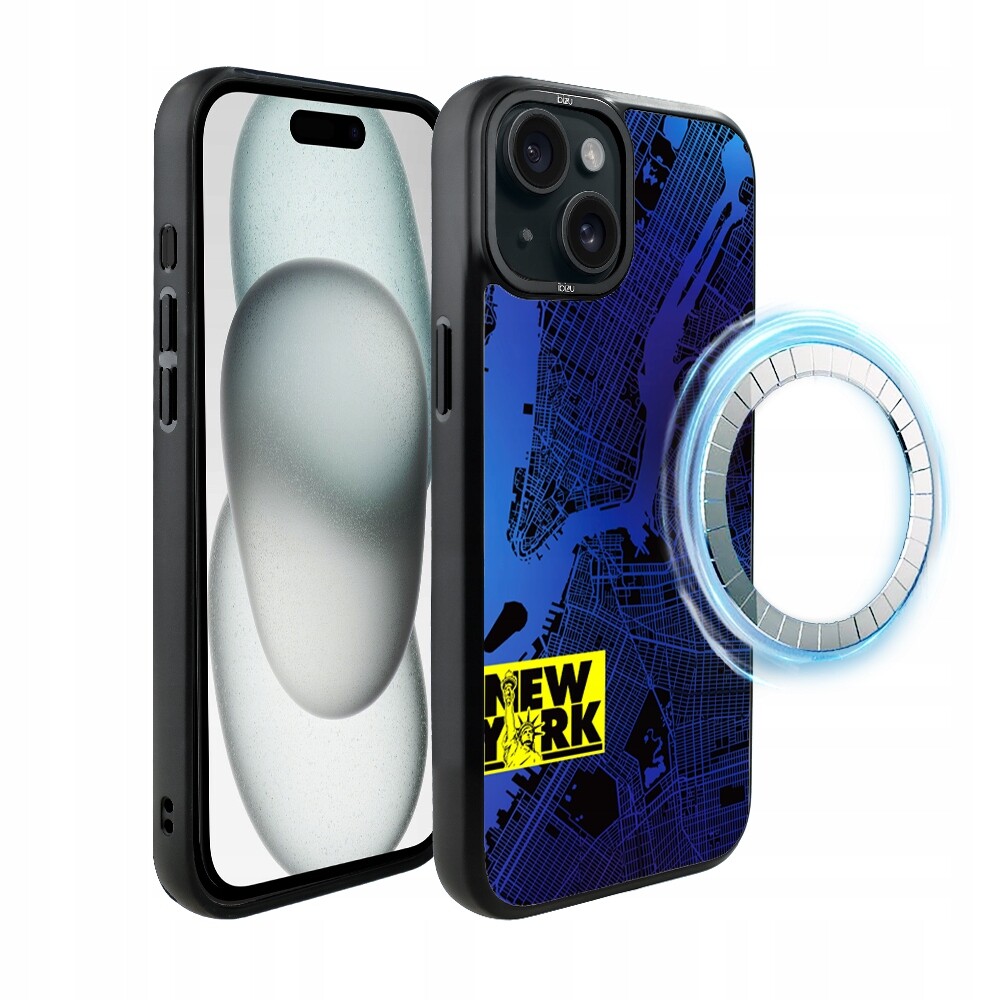 Pouzdro Ibizu DropGuard Matt iPhone 15 s MagSafe, New York