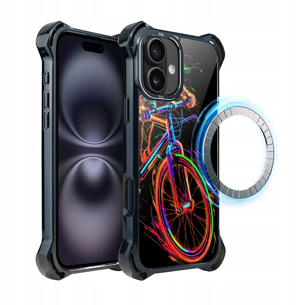 Pouzdro pro iPhone 16 Ibizu DropGuard Ultra s MagSafe, cyklistická vibrace