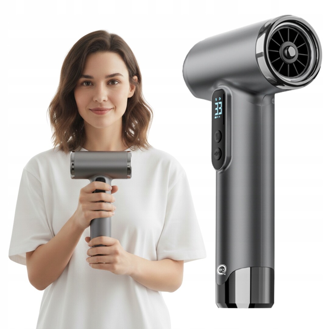 Bezdrátový Vysoušeč Vlasů S Akumulátor Přenosný 200 W 15000 Mah