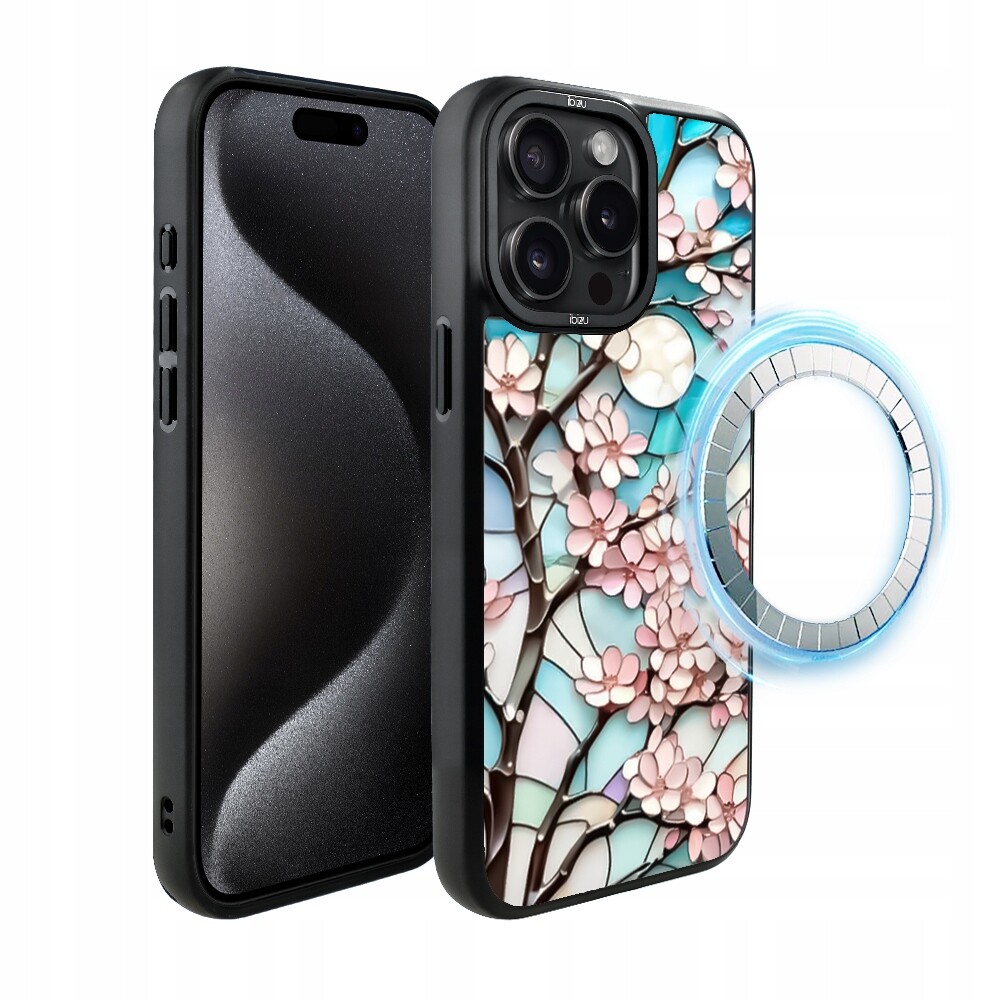 Matný Pouzdro Ibizu DropGuard s MagSafe pro iPhone 15 Pro, barva Moon Višeň