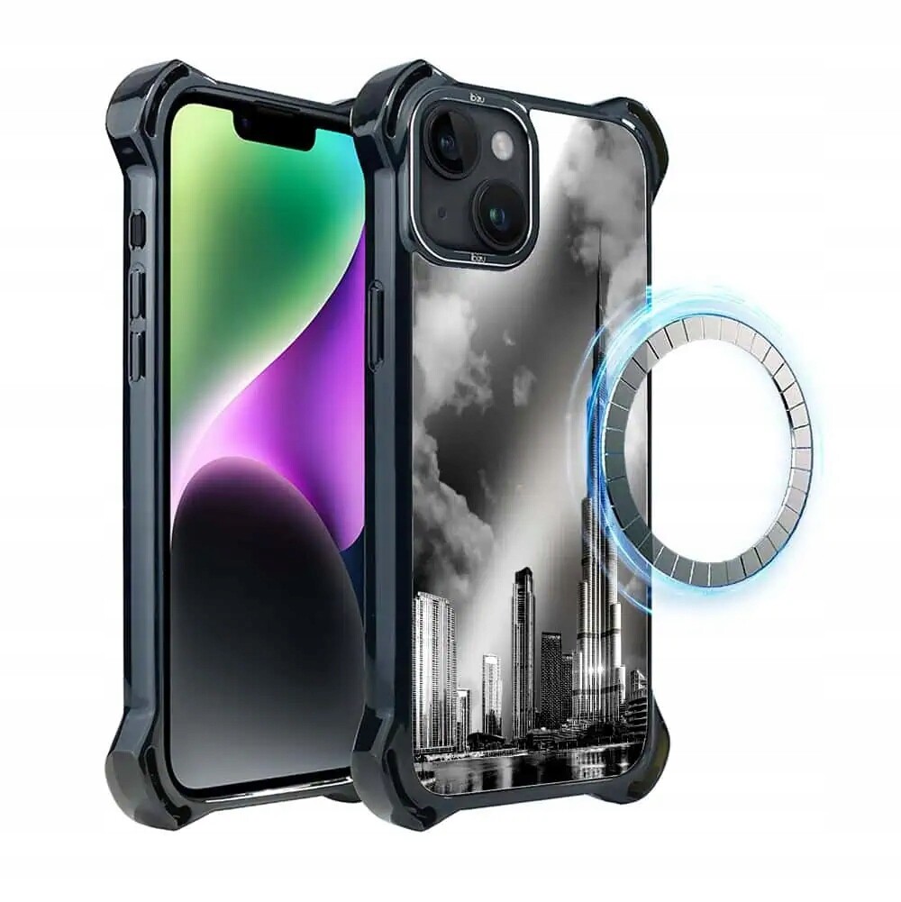 Pouzdro iPhone 14 Plus Ibizu DropGuard Ultra s MagSafe, Burdž Chalífa