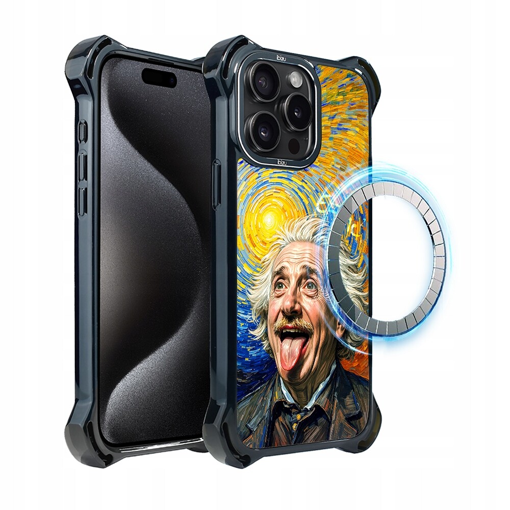 Pouzdro iPhone 15 Pro Max Ibizu DropGuard Ultra s MagSafe, Einstein