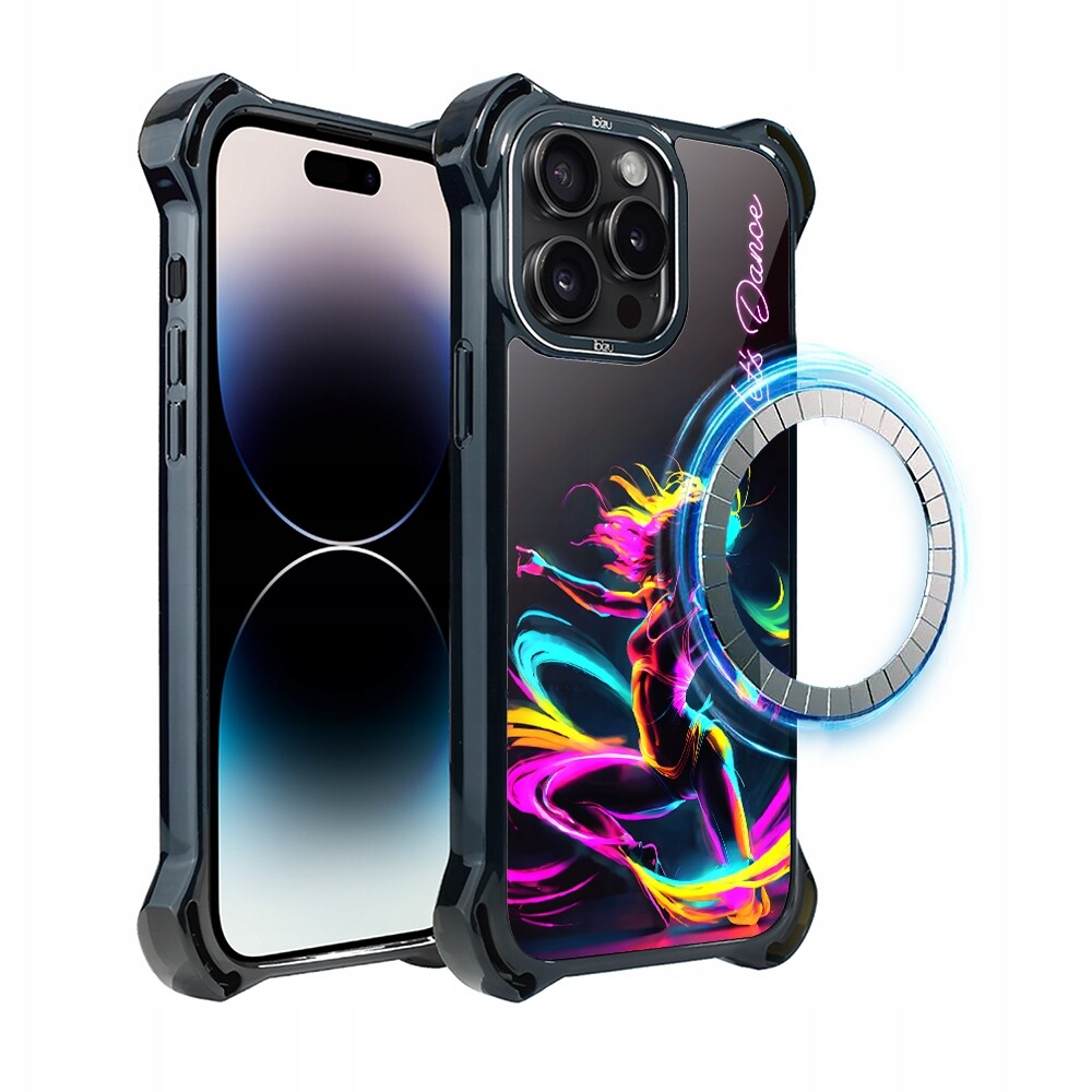 Pouzdro pro iPhone 14 Pro Max Ibizu DropGuard Ultra s MagSafe, taneční rytmus