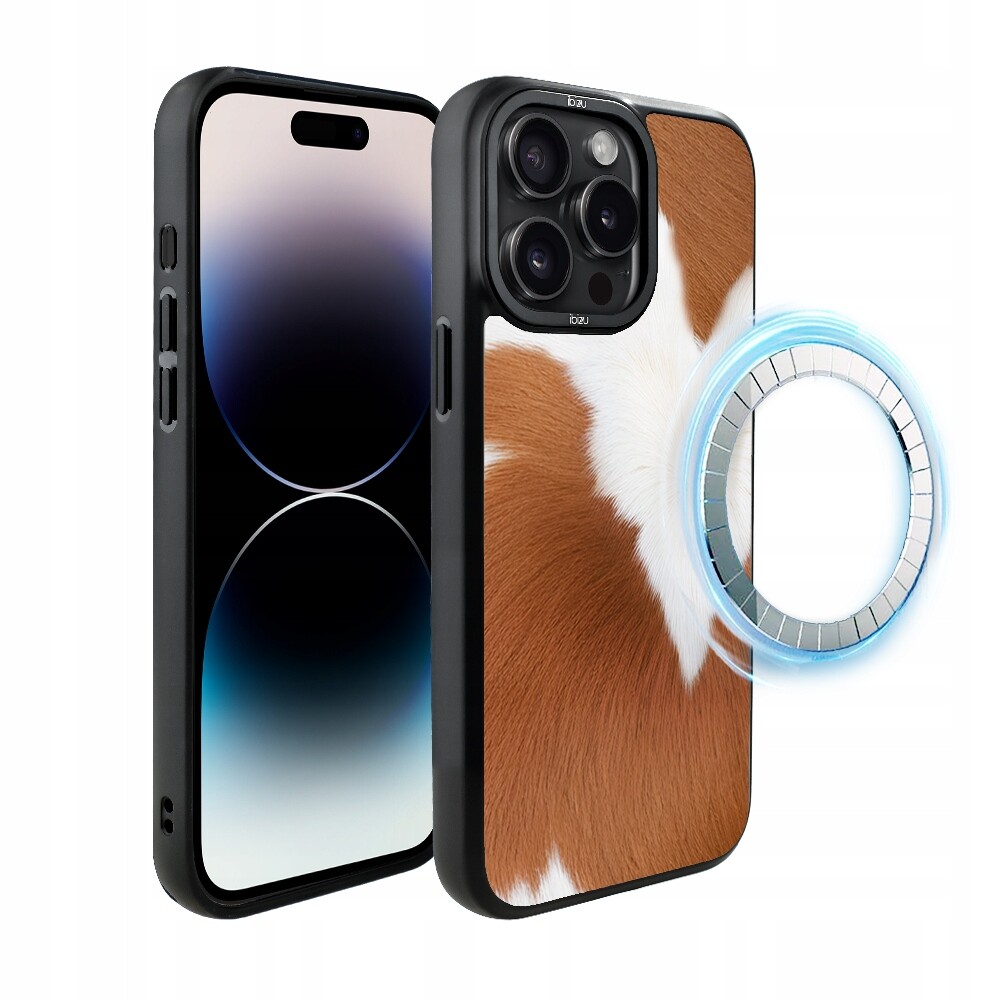 Pouzdro pro iPhone 14 Pro Ibizu DropGuard Matt s MagSafe, Alpská kráva