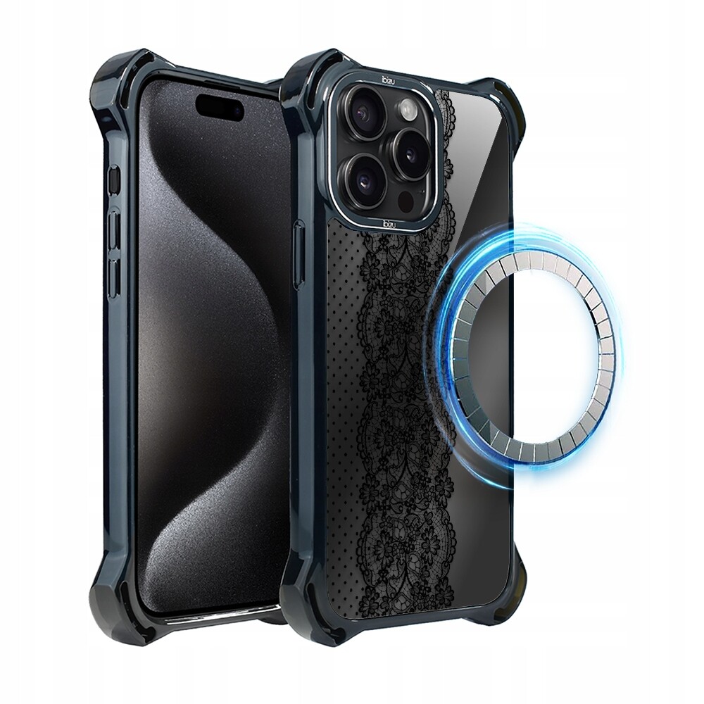 Pouzdro pro iPhone 15 Pro Max Ibizu DropGuard Ultra s MagSafe, ornamentální koro