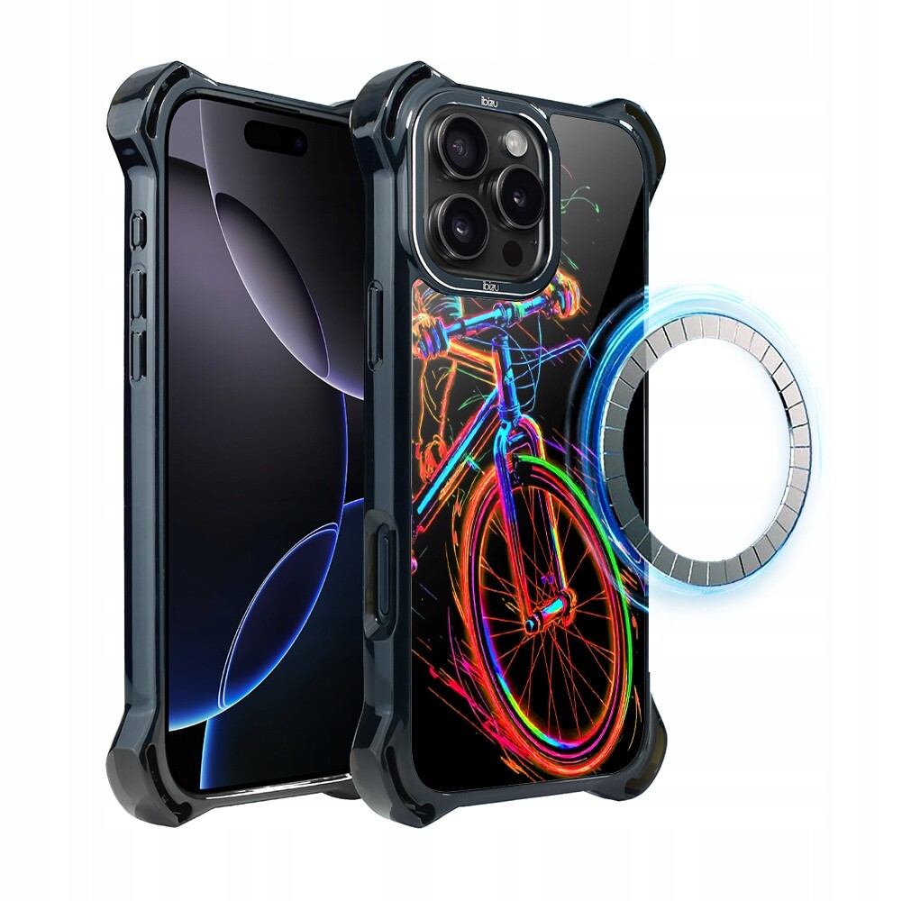 Pouzdro pro iPhone 16 Pro Max Ibizu DropGuard Ultra s MagSafe, Bicycle