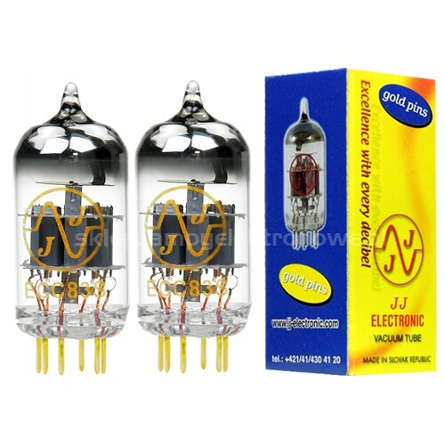 ECC83S ECC83 12AX7 JJ-Electronic Gold 2 ks párovaný pár