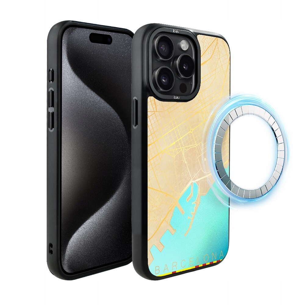 Pouzdro iPhone 15 Pro Ibizu DropGuard Matt s MagSafe, Barcelona