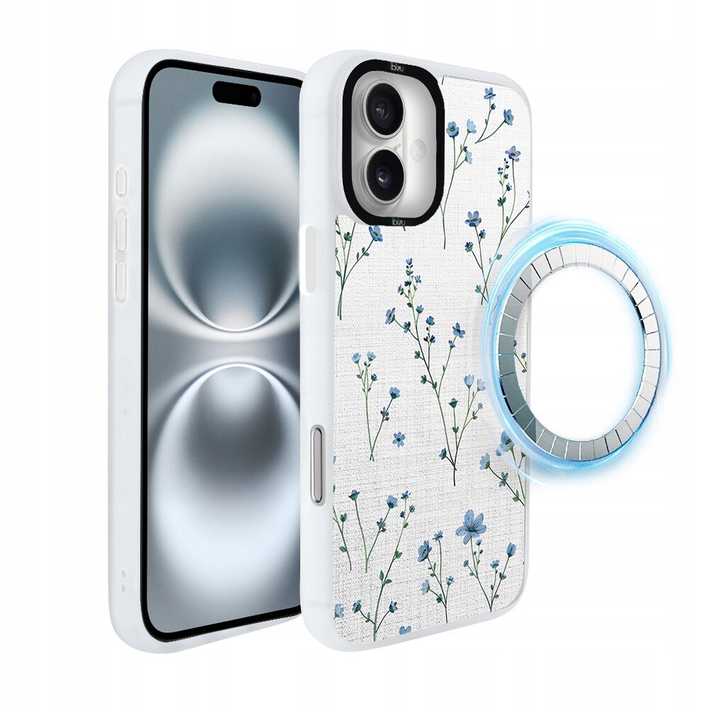 Pouzdro pro iPhone 16 Plus Ibizu DropGuard Matt s MagSafe, modrý sen