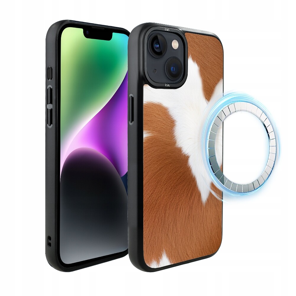 Pouzdro pro iPhone 14 Plus Ibizu DropGuard Matt s MagSafe, Alpská kráva