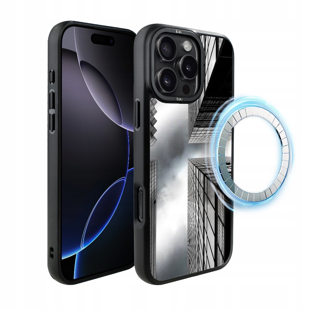 Pouzdro pro iPhone 16 Pro Ibizu DropGuard Matt s MagSafe, mrakodrapy