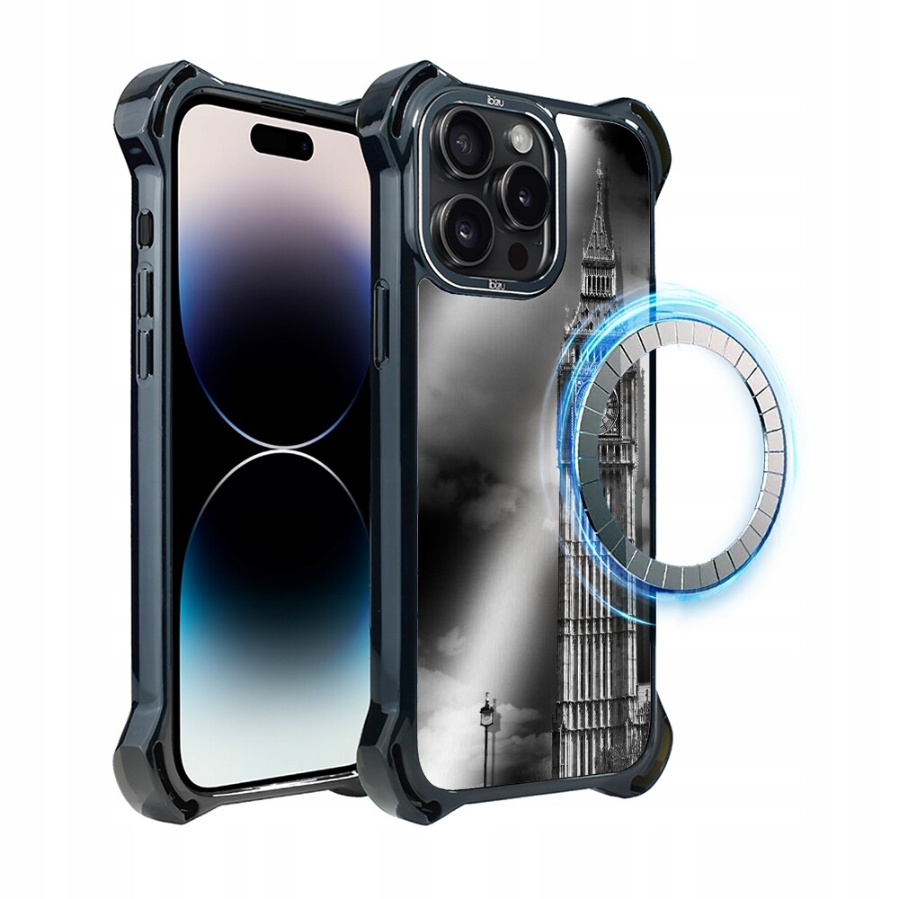 Pouzdro iPhone 14 Pro Max Ibizu DropGuard Ultra s MagSafe, Big Ben