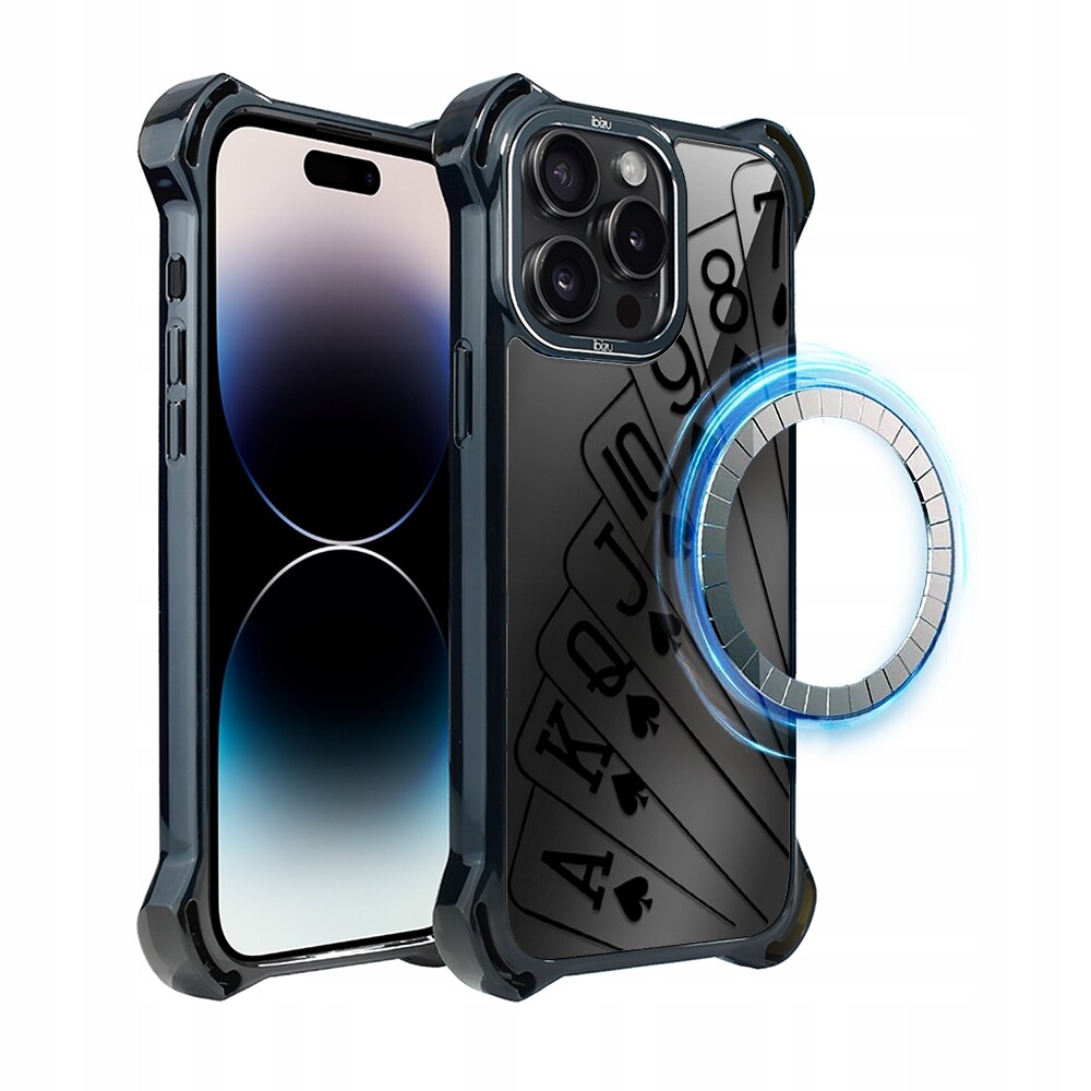 Pouzdro pro iPhone 14 Pro Ibizu DropGuard Ultra s MagSafe, hrací karty