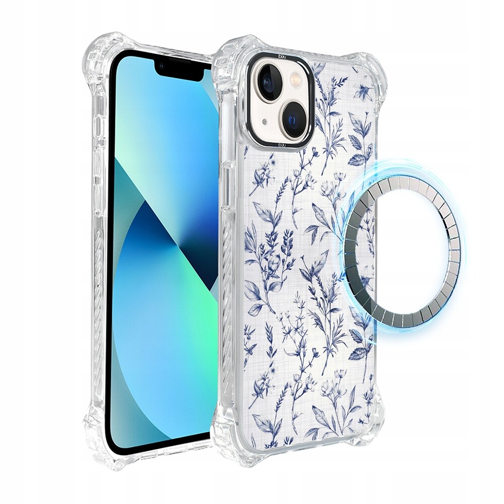 Pouzdro iPhone 13 Ibizu DropGuard Ultra s MagSafe, Azurové šeptání