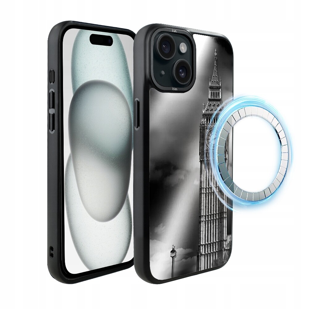 Matný Pouzdro Ibizu DropGuard pro iPhone 15 Plus s MagSafe, Big Ben
