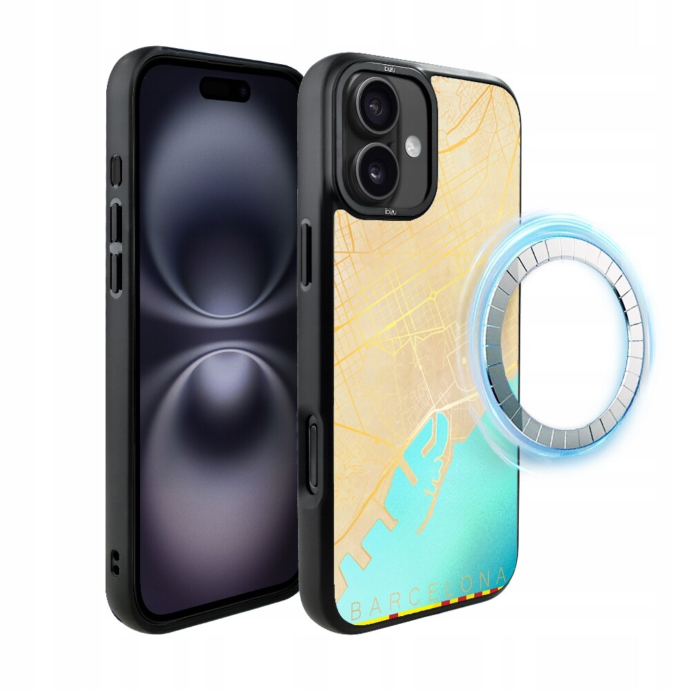 Pouzdro Ibizu DropGuard Matt pro iPhone 16 Plus s MagSafe, Barcelona