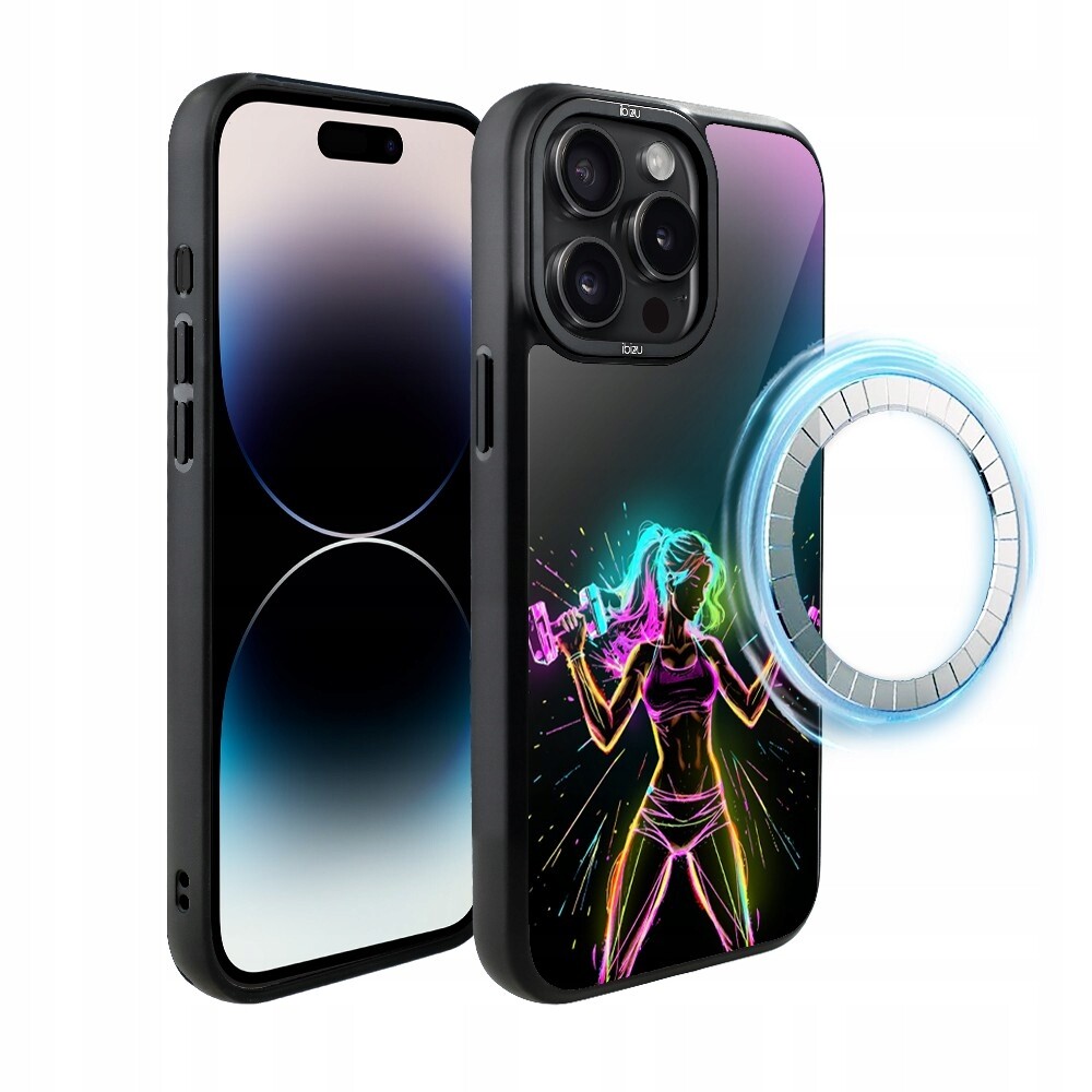 Pouzdro pro iPhone 14 Pro Ibizu DropGuard Matt s MagSafe, fitness vibrace