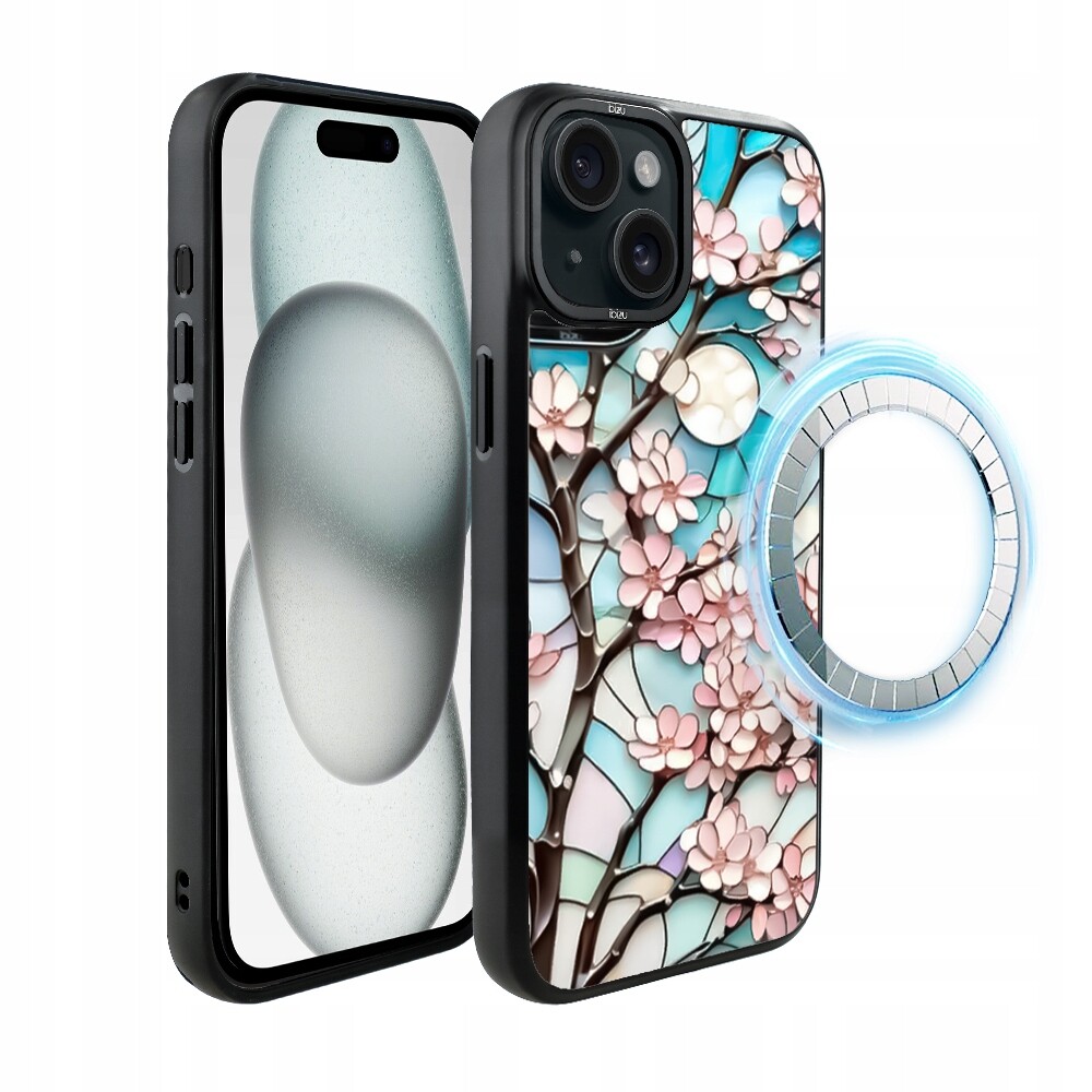 Matný Pouzdro DropGuard pro iPhone 15 Ibizu s MagSafe, barva Moon Višeň