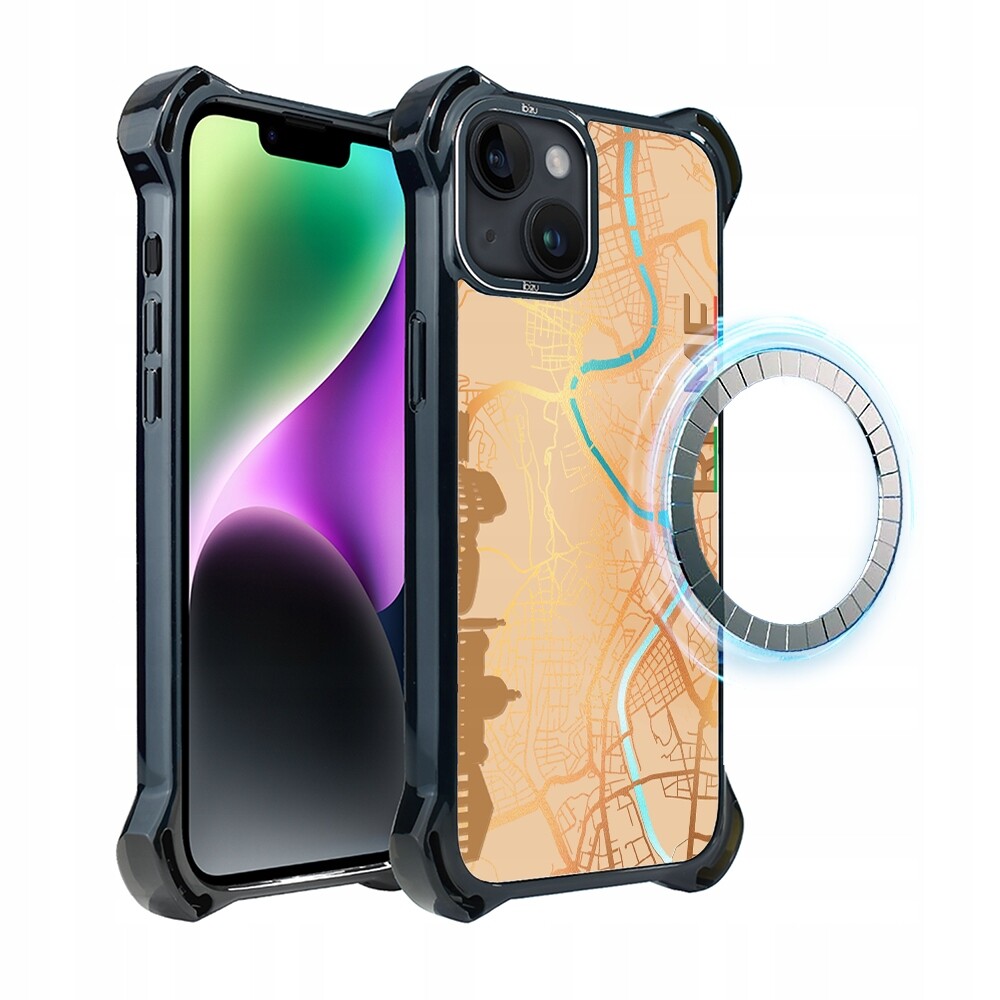 Pouzdro iPhone 14 Plus Ibizu DropGuard Ultra s MagSafe, Řím