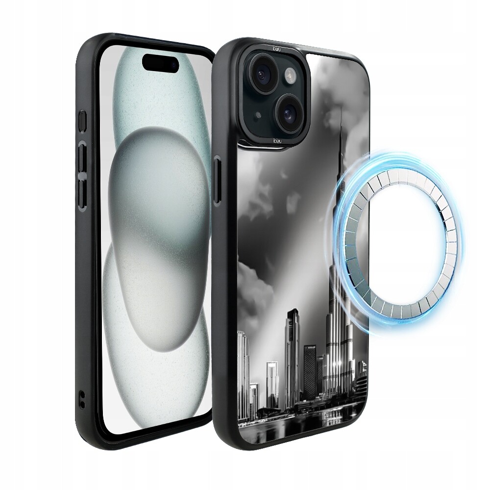 Pouzdro Ibizu DropGuard Matt iPhone 15 s MagSafe, Burj Khalifa