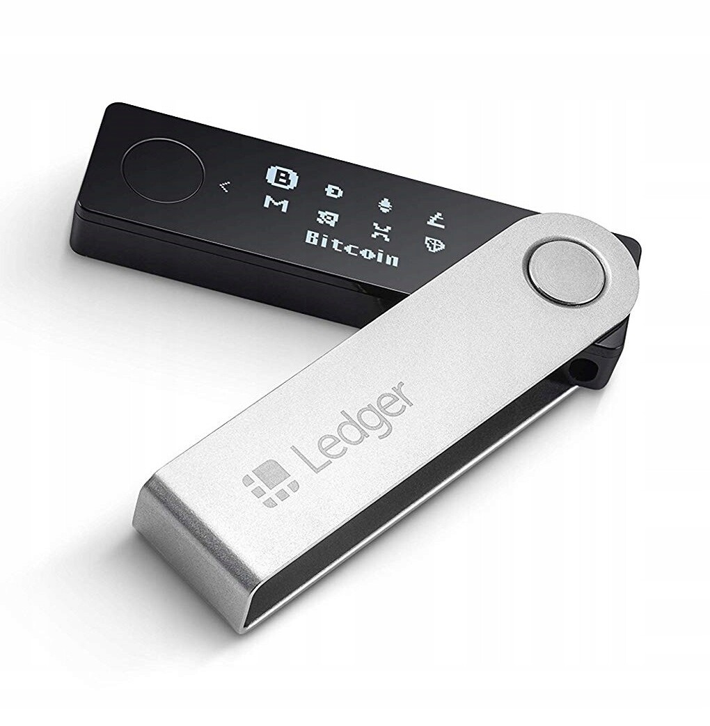 Peněženka kryptoměn Ledger Nano X stříbrno-černá