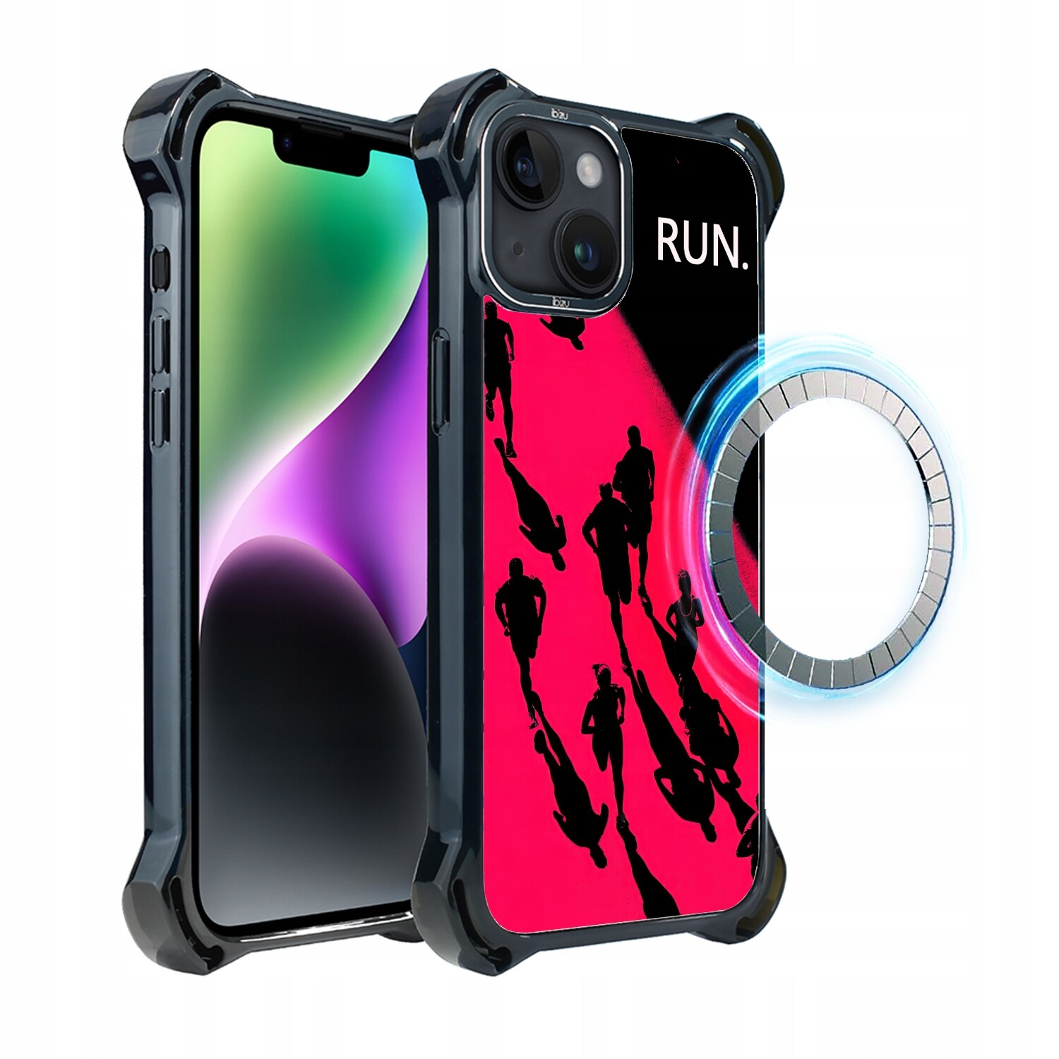 Pouzdro pro iPhone 14 Plus Ibizu DropGuard Ultra s MagSafe, noční maraton