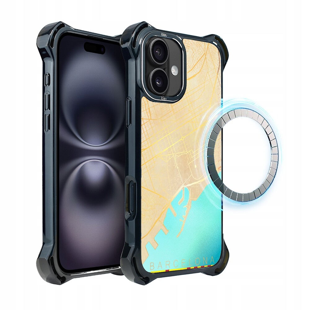Pouzdro pro iPhone 16 Plus Ibizu DropGuard Ultra s MagSafe, Barcelona
