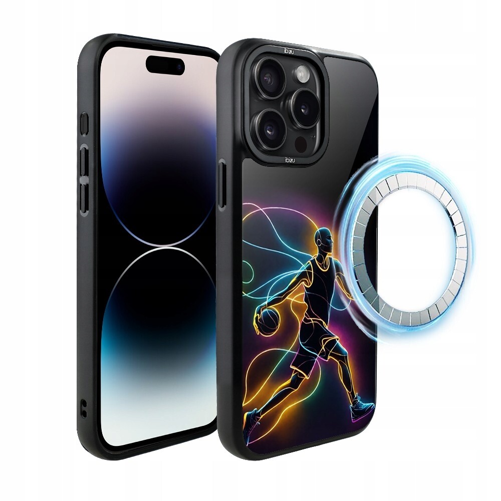 Pouzdro pro iPhone 14 Pro Ibizu DropGuard Matt s MagSafe, duch basketbalu