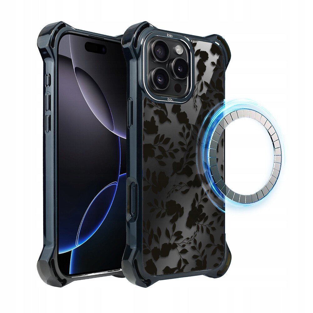 Pouzdro pro iPhone 16 Pro Max Ibizu DropGuard Ultra s MagSafe, stín listů