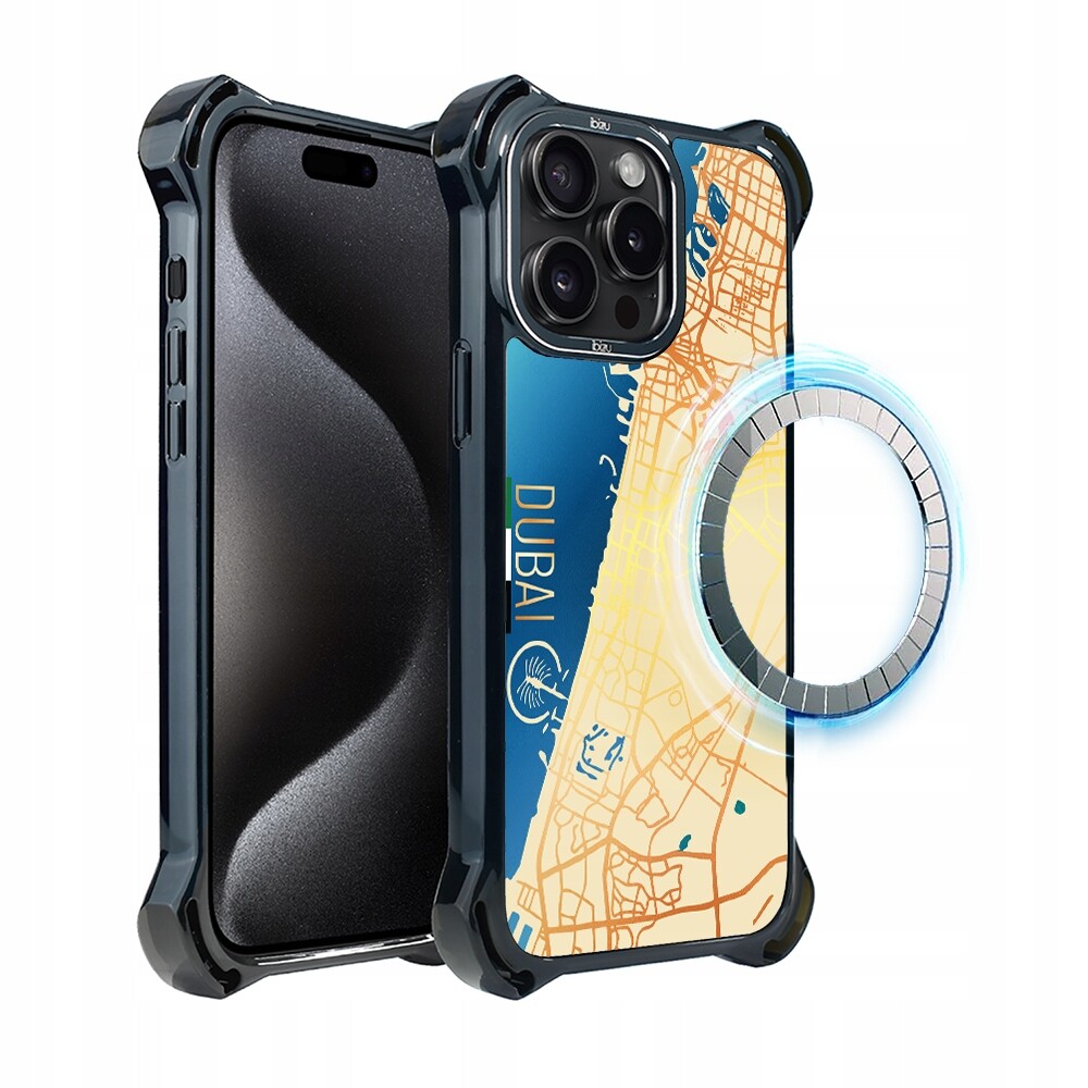Pouzdro iPhone 15 Pro Max Ibizu DropGuard Ultra s MagSafe, Dubaj