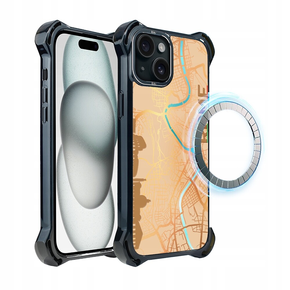 Pouzdro iPhone 15 Plus Ibizu DropGuard Ultra s MagSafe, Řím